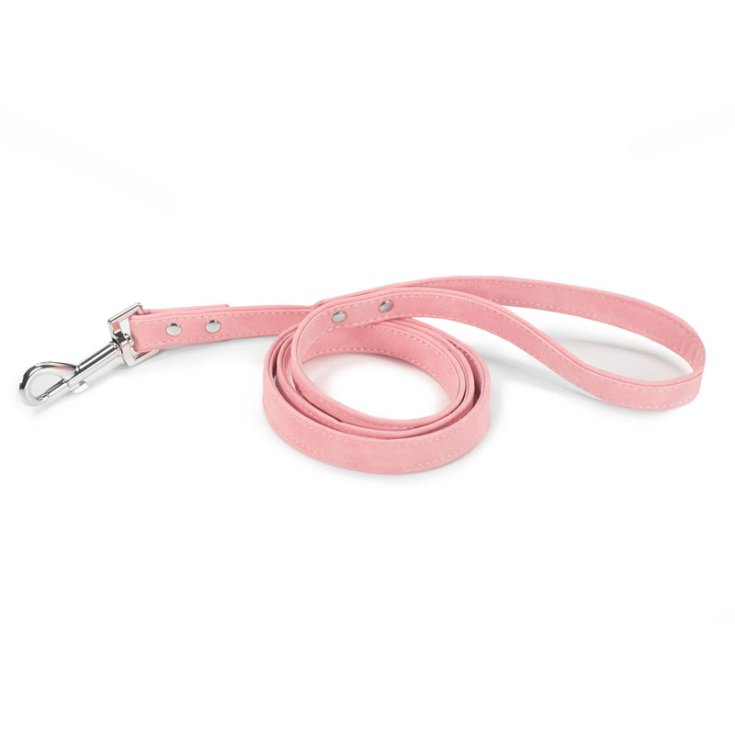 LAISSE POUR CHIEN RECORD CUIRETTE ROSE S