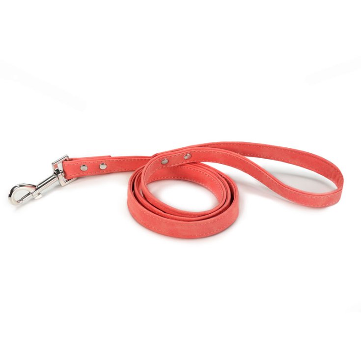 LAISSE POUR CHIEN RECORD CUIRETTE ROUGE