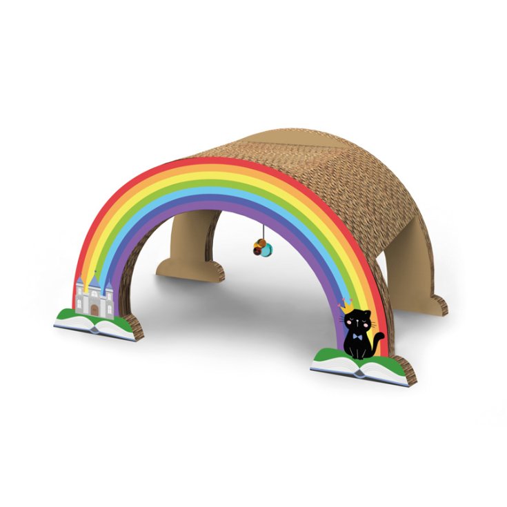 Griffoir en carton pour disques - Arc-en-ciel