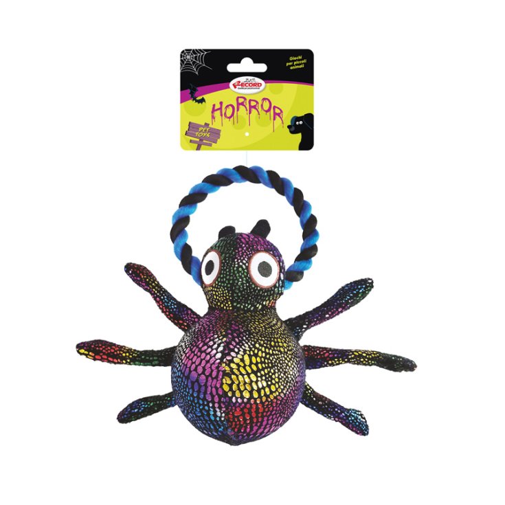 RECORD HORROR PELUCHE ARAIGNÉE AVEC CORDE 2