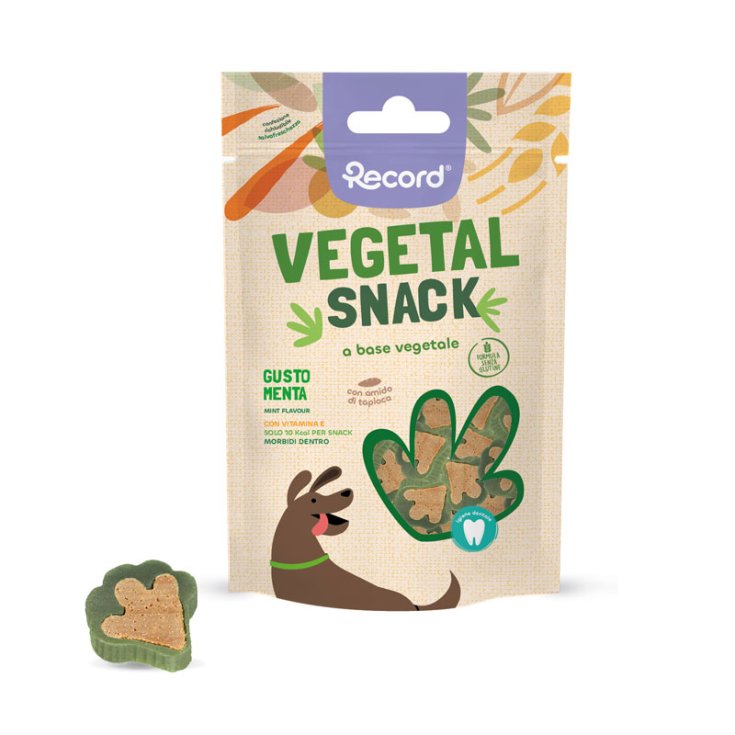 RECORD SNACK VÉGÉTAL POUR CHIENS 75 G MENTHE